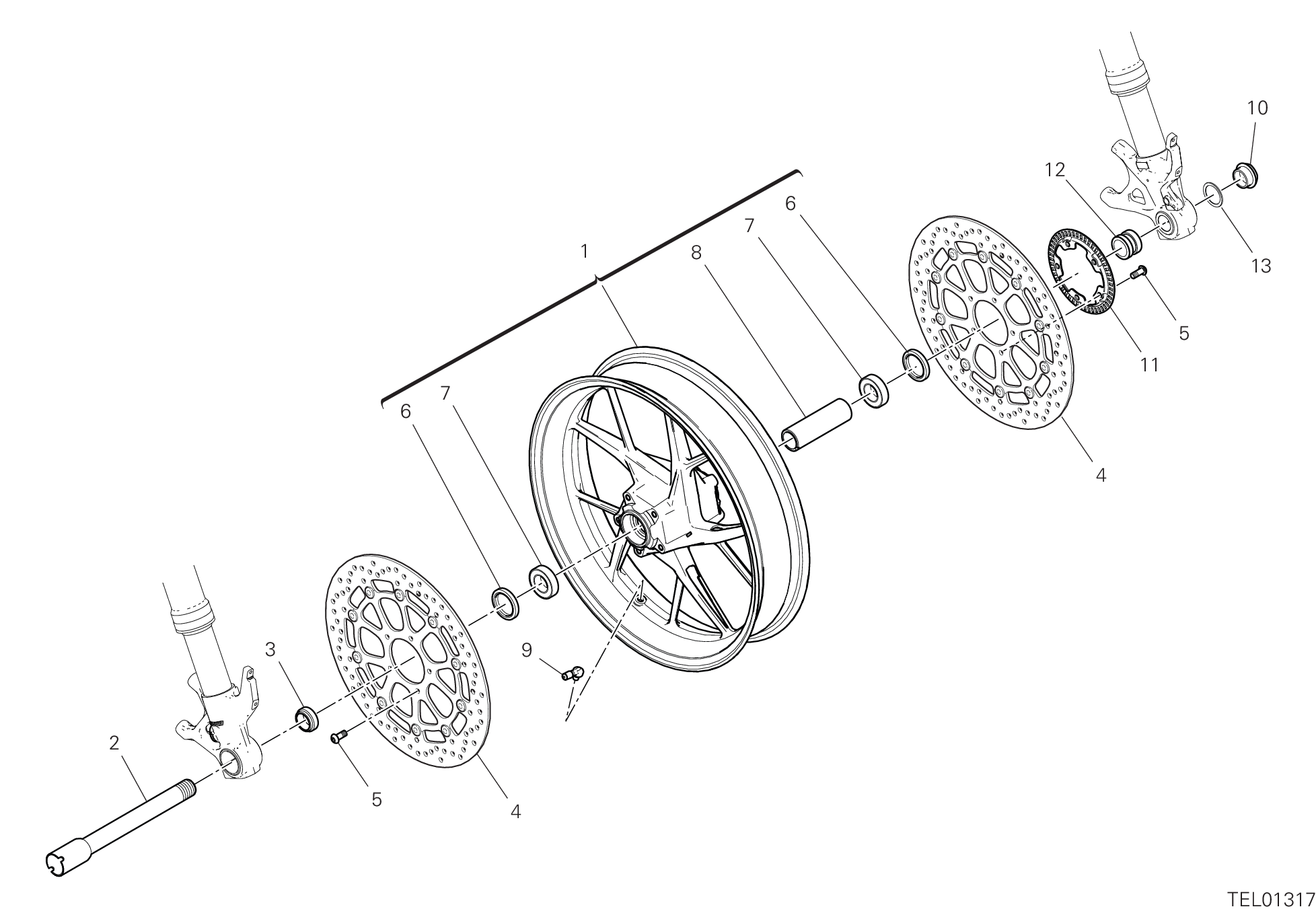 Roue avant