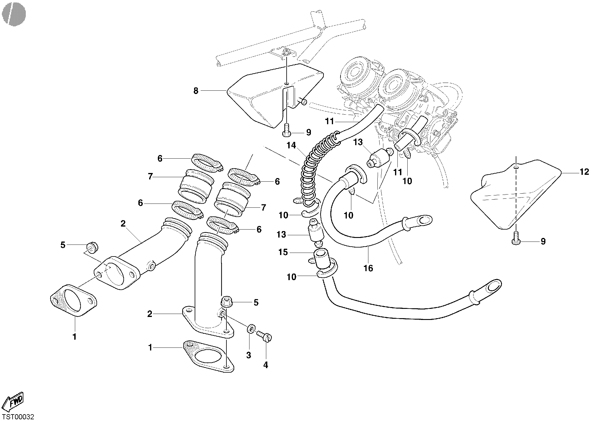 Raccord d'admission