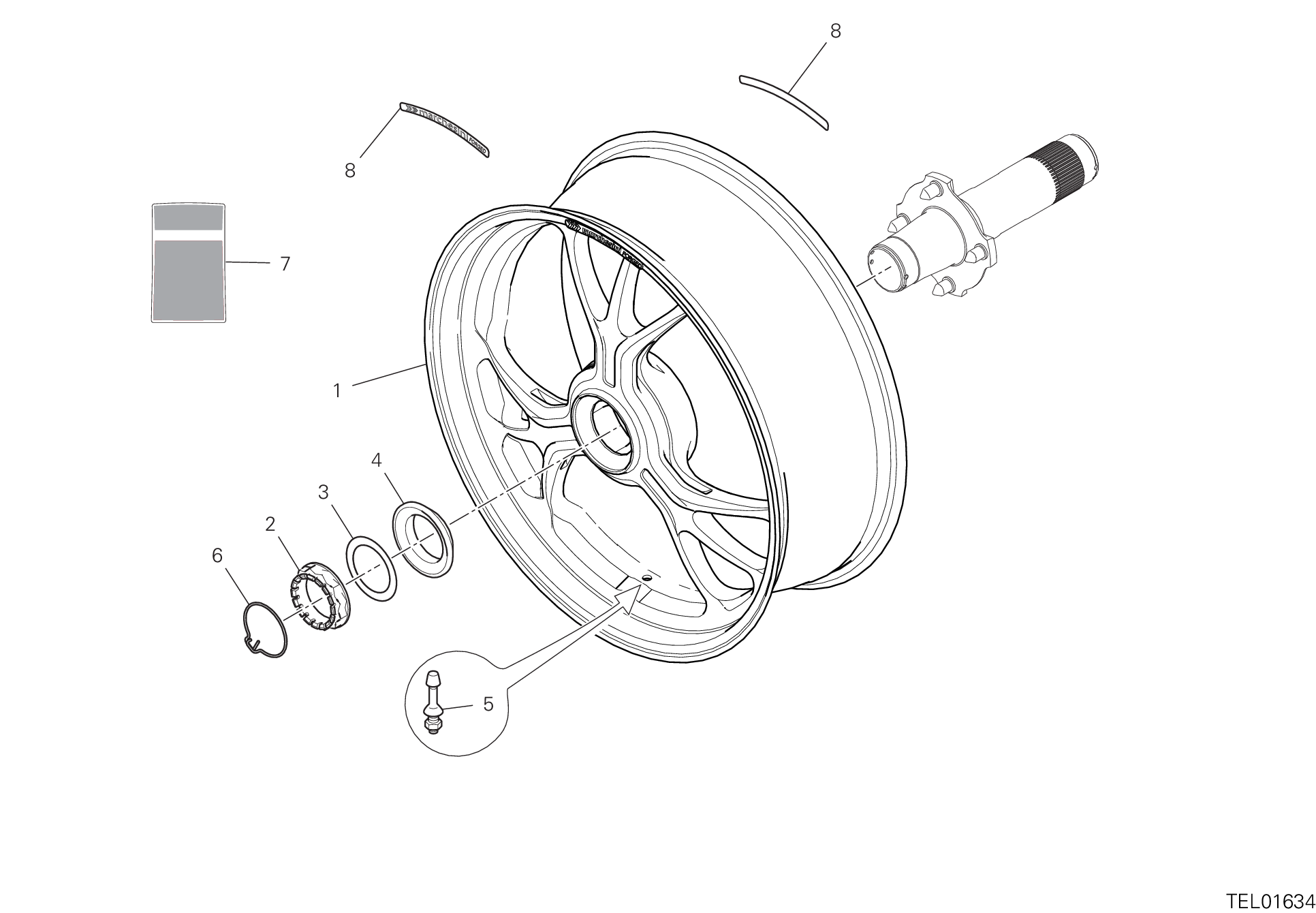 Roue arrière