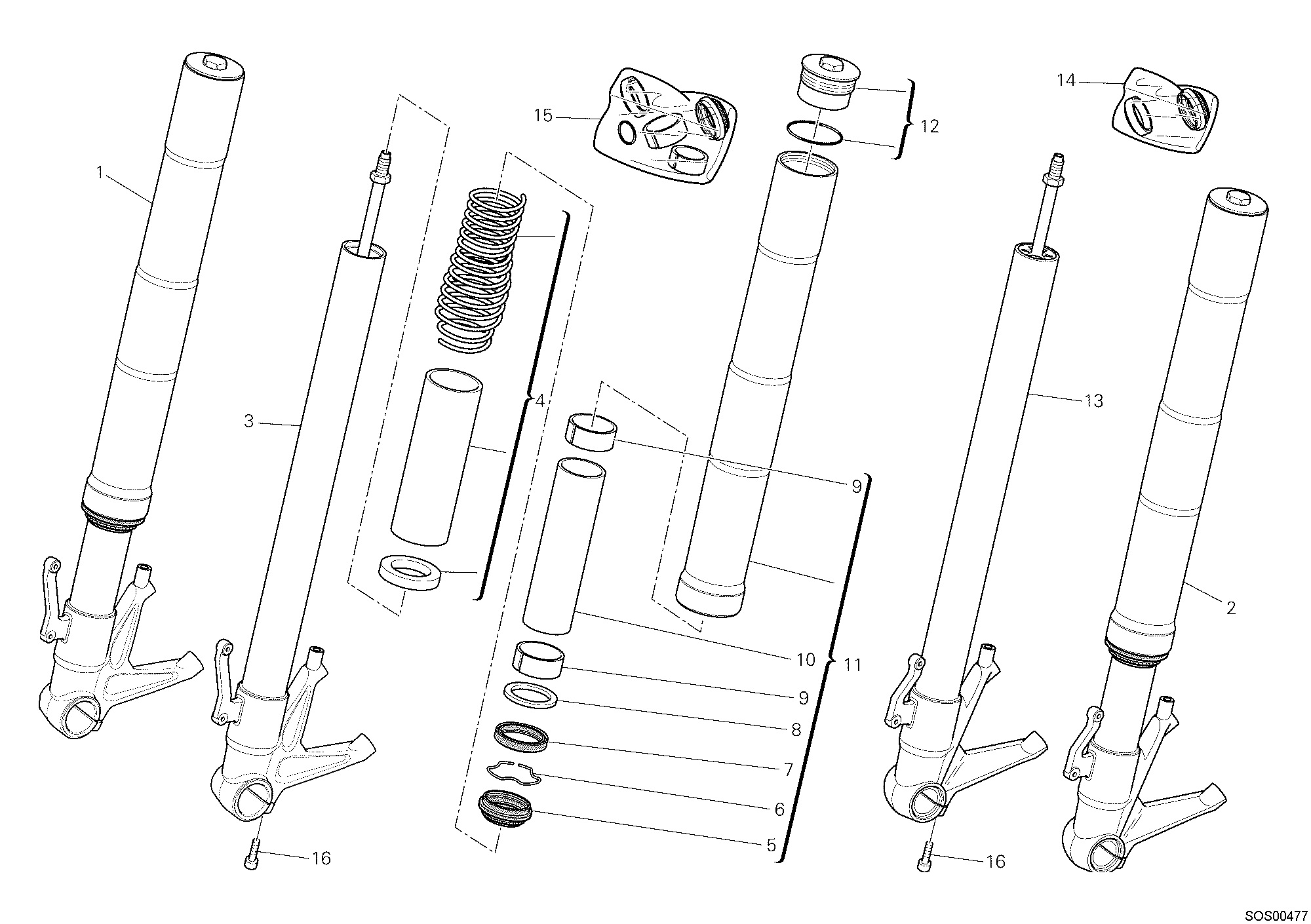 Fourche avant