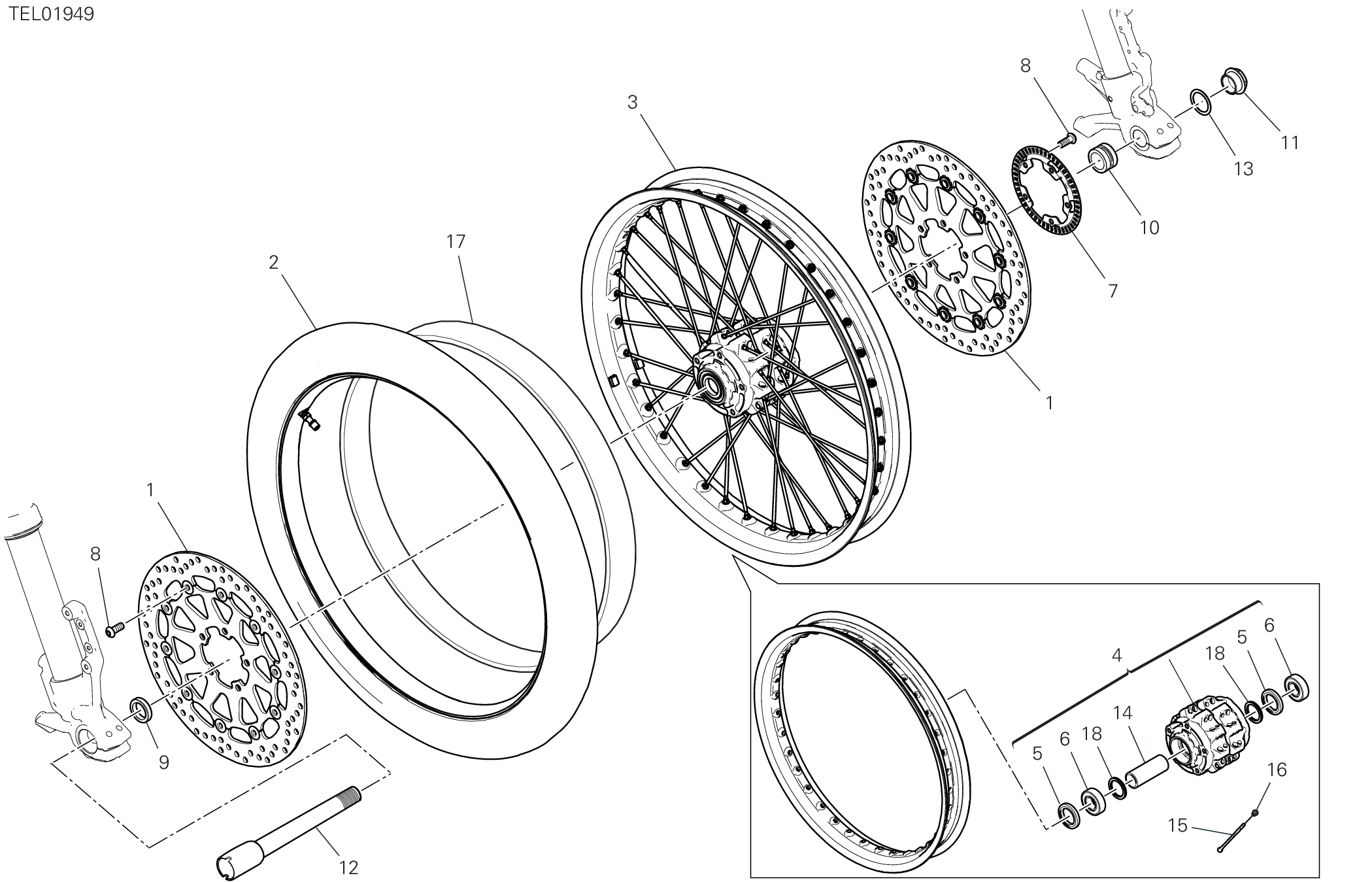 Roue avant