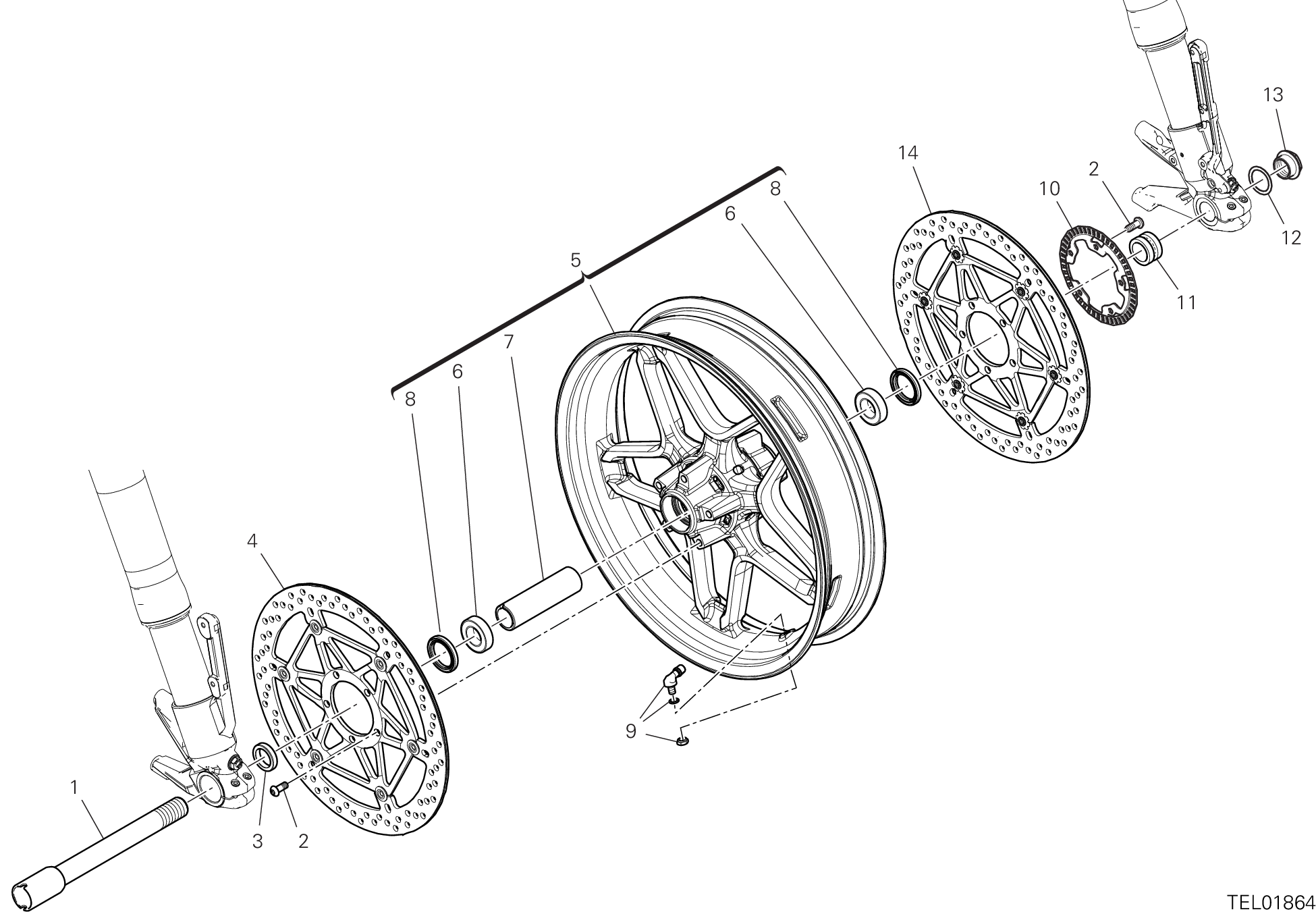 Roue avant