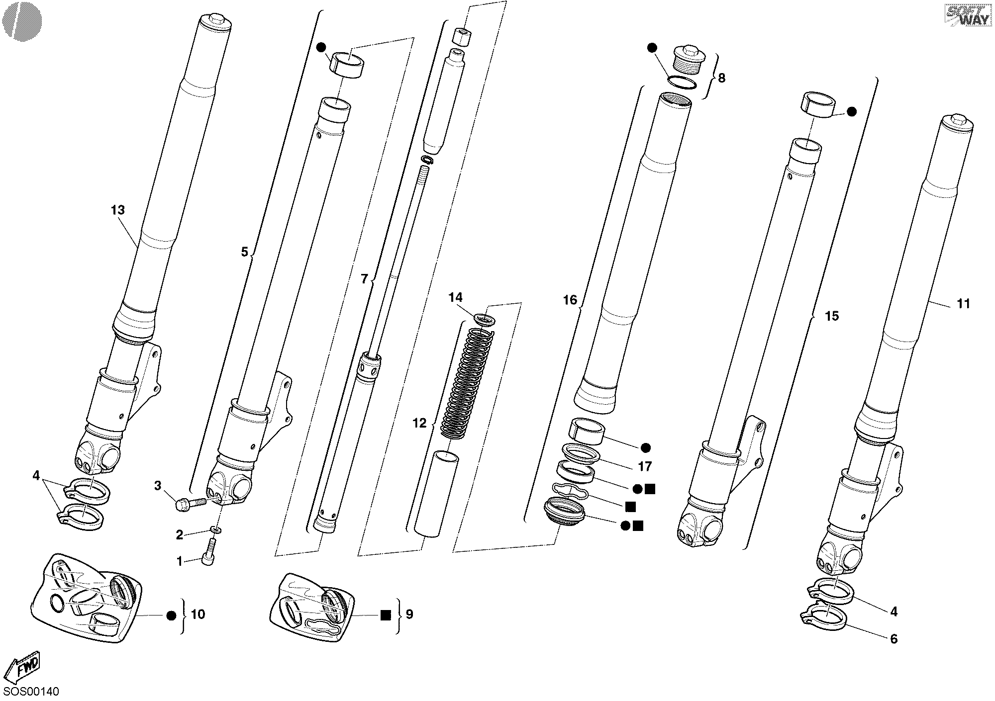 Fourche avant