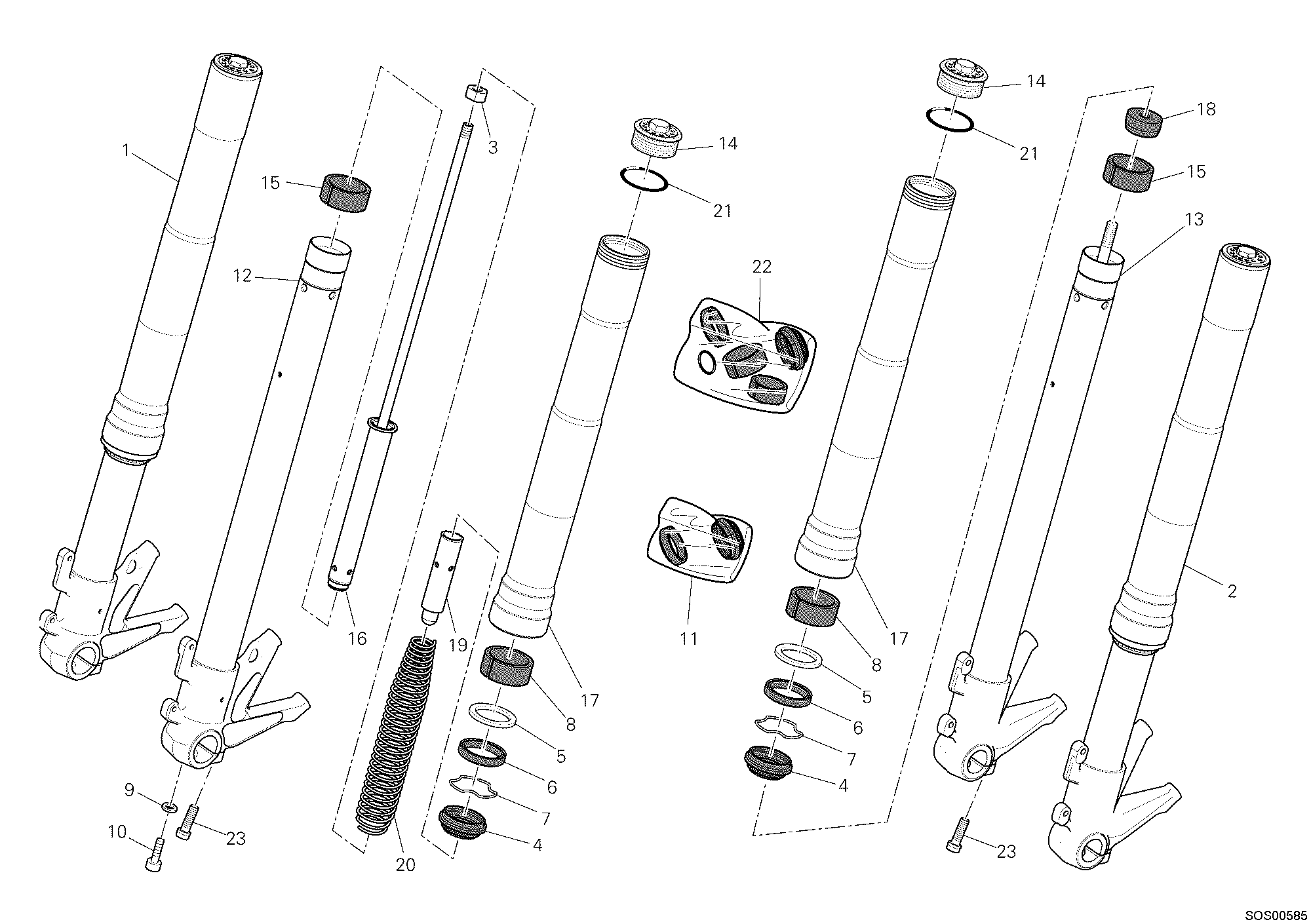 Fourche avant