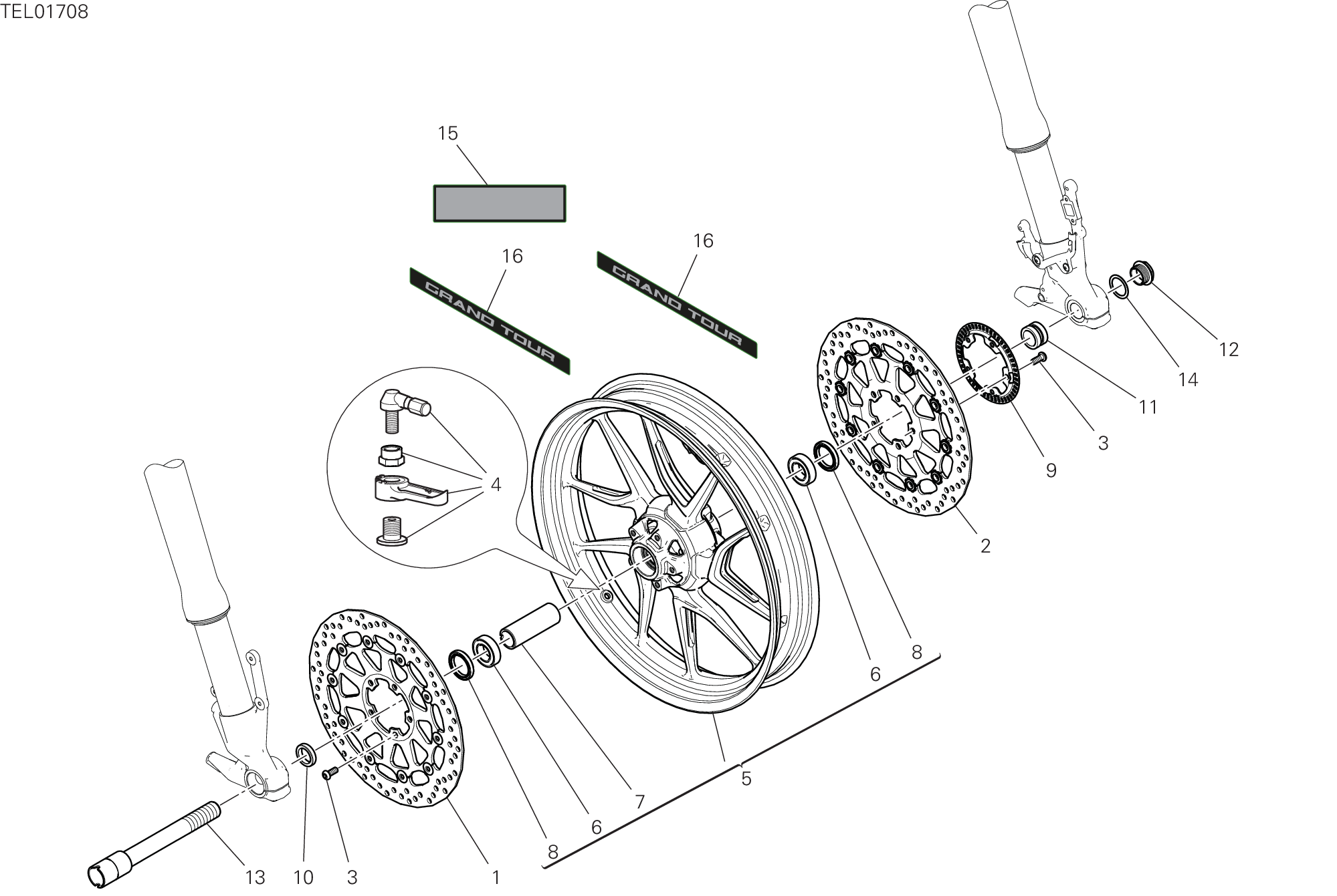 Roue avant
