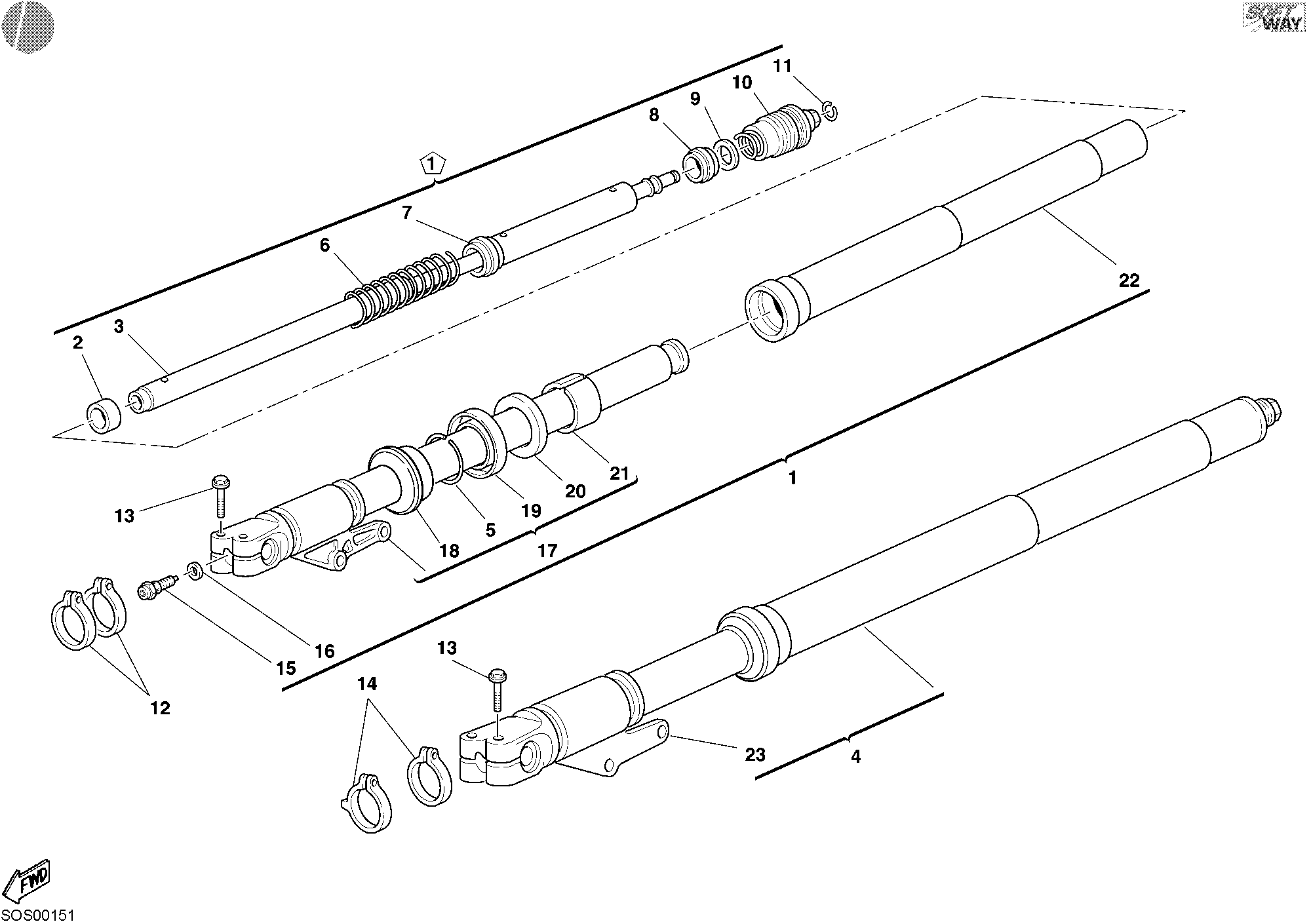 Fourche avant