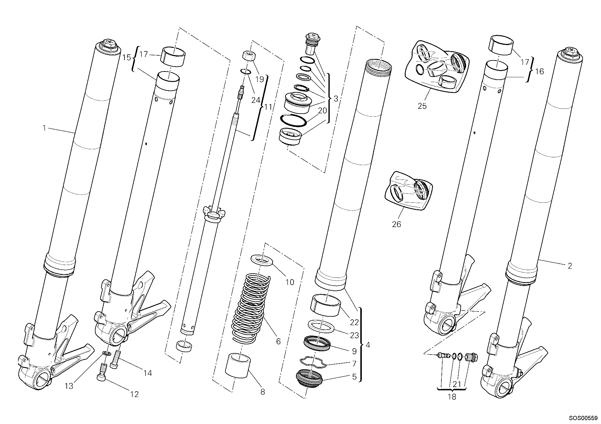 Fourche avant