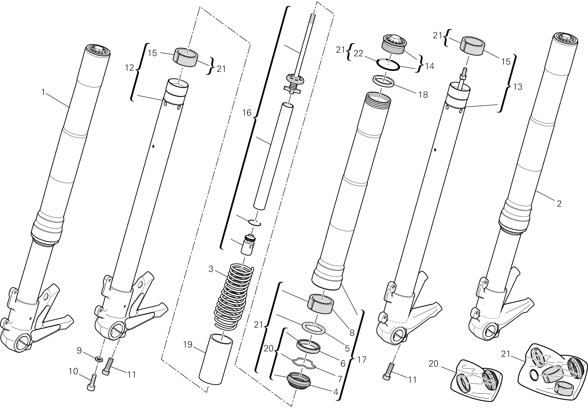 Fourche avant