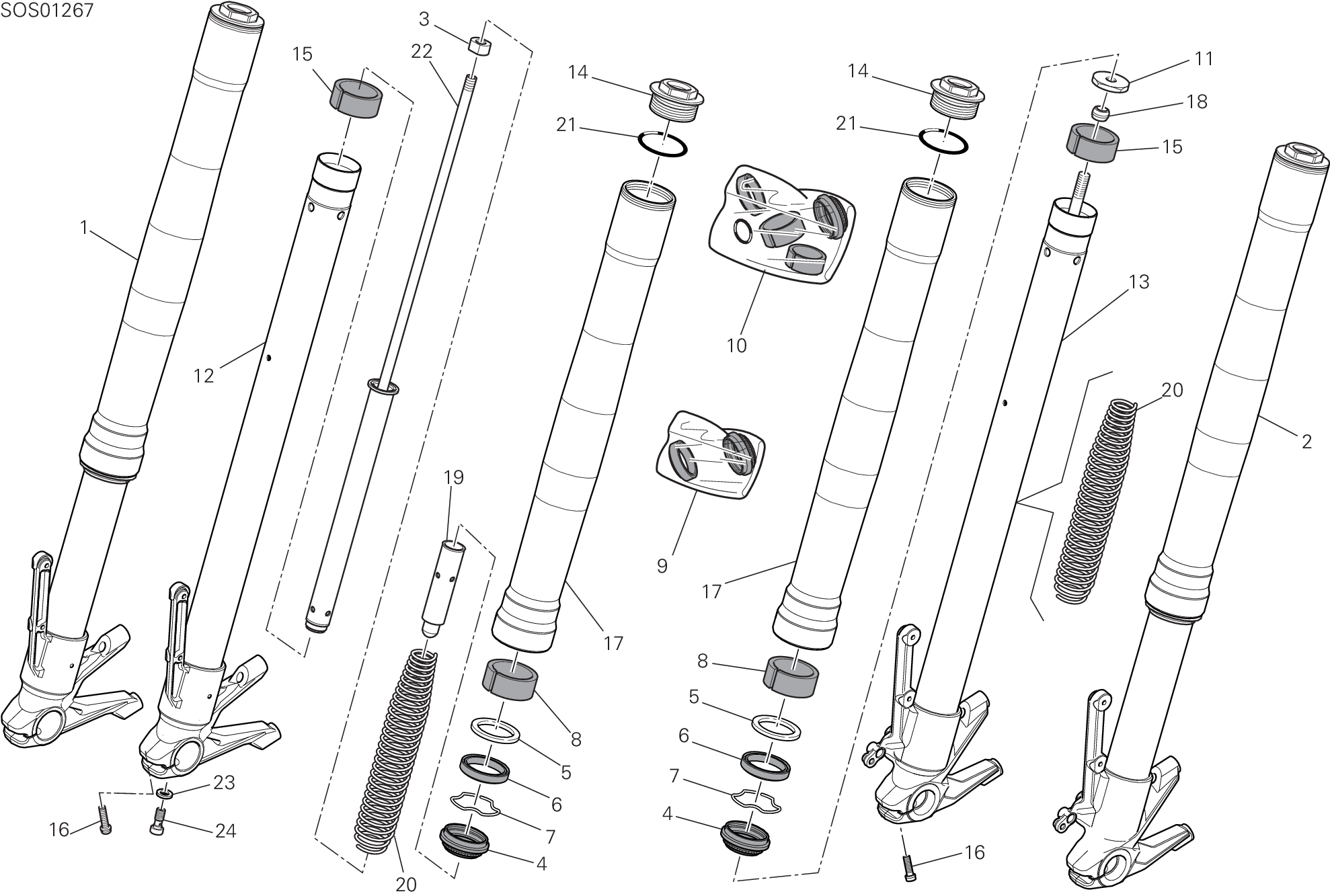 Fourche avant