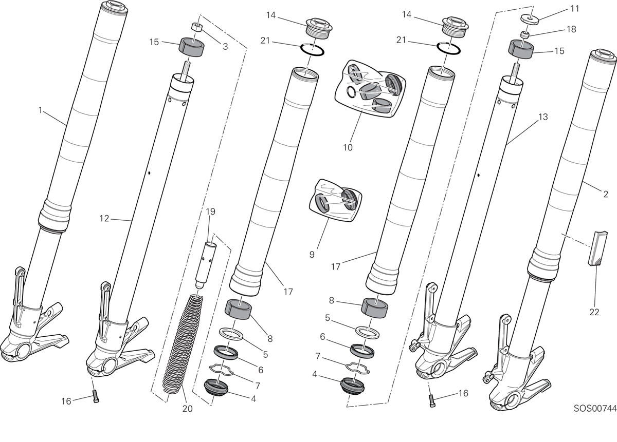 Fourche avant