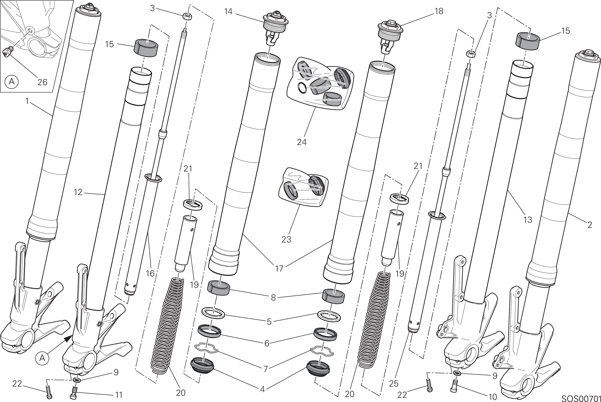 Fourche avant