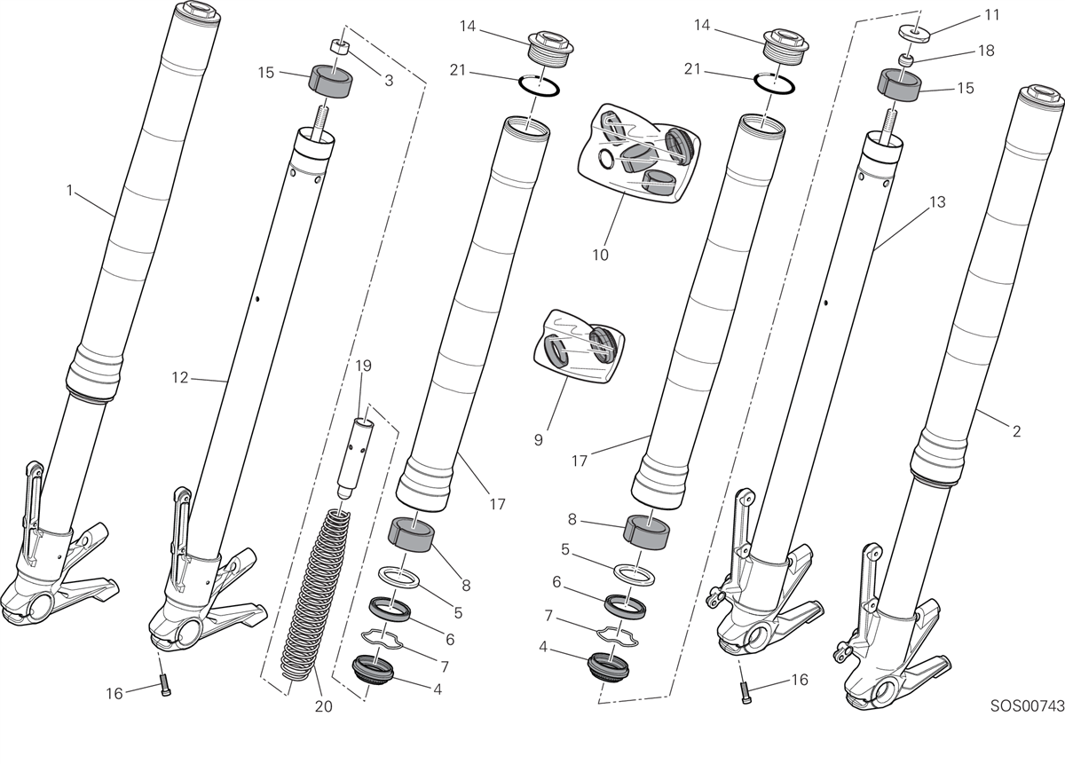Fourche avant