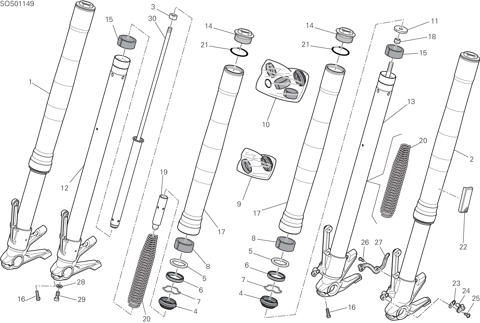 Fourche avant